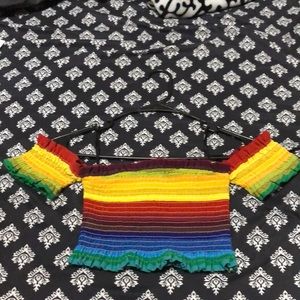 💎 RAINBOW FOREVER 21 CROP TOP